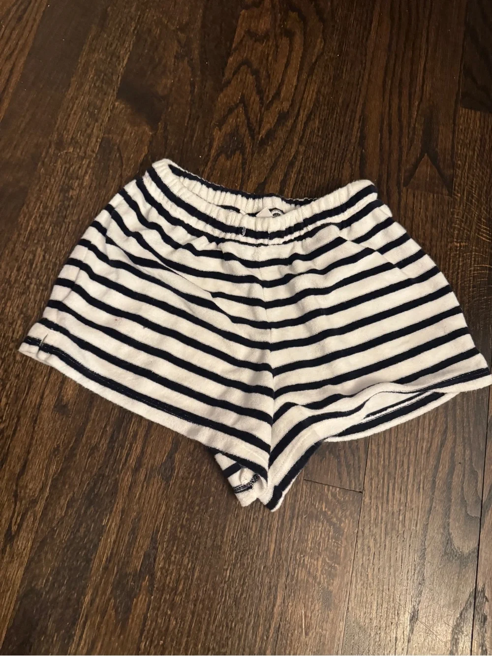 Girls Gap Kids Size Small 6 7 Shorts Striped Black and White Knit Terry Shorts